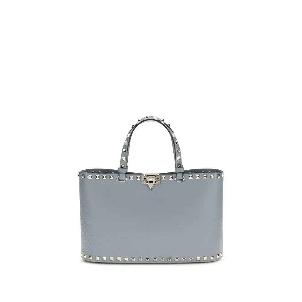 Valentino Garavani Schultertasche aus blauem Kalbsleder Bos Taurus