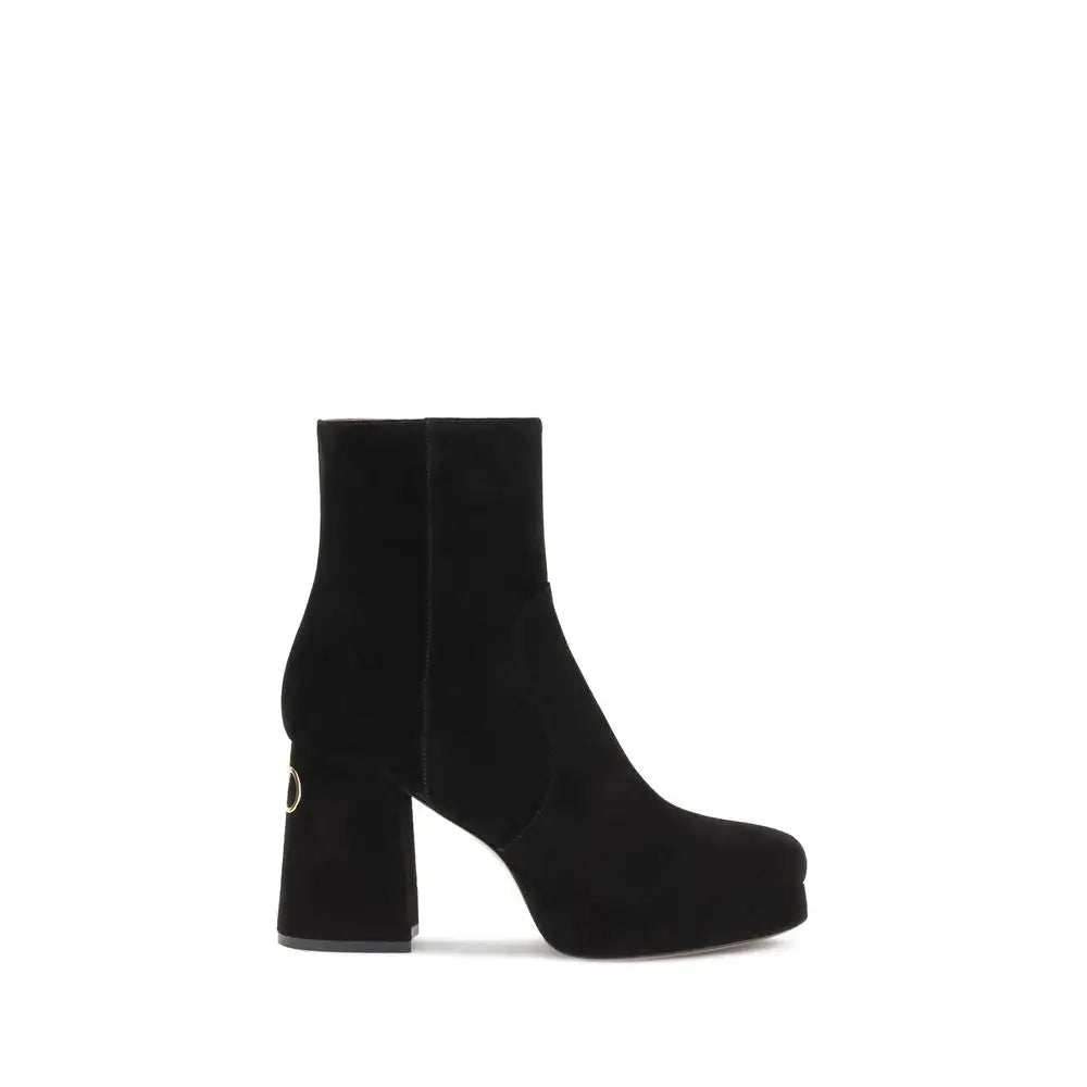 Valentino Garavani Schwarze Ankle Boots aus Kalbsleder Bos Taurus - EU41/US11