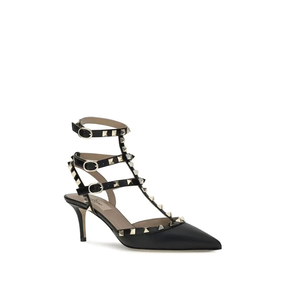 Valentino Garavani Schwarze Kalbshaut Bos Taurus High Heels