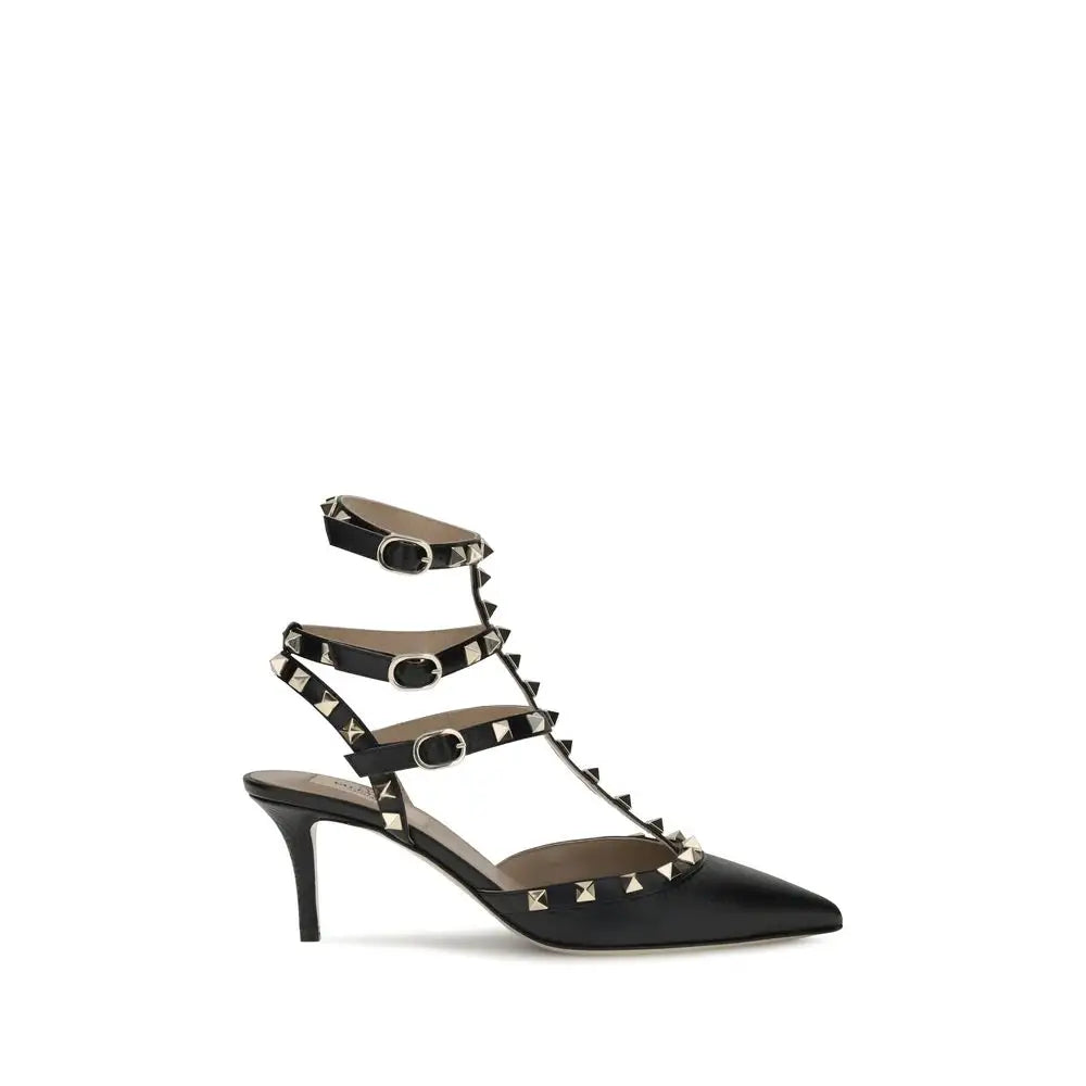 Valentino Garavani Schwarze Kalbshaut Bos Taurus High Heels