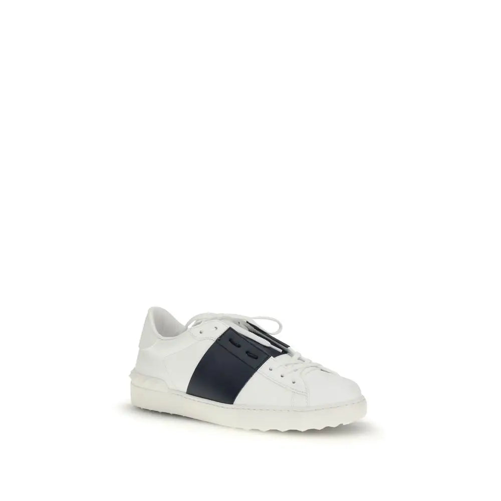 Valentino Garavani Schwarze Kalbsleder Bos Taurus Low-Top-Sneaker