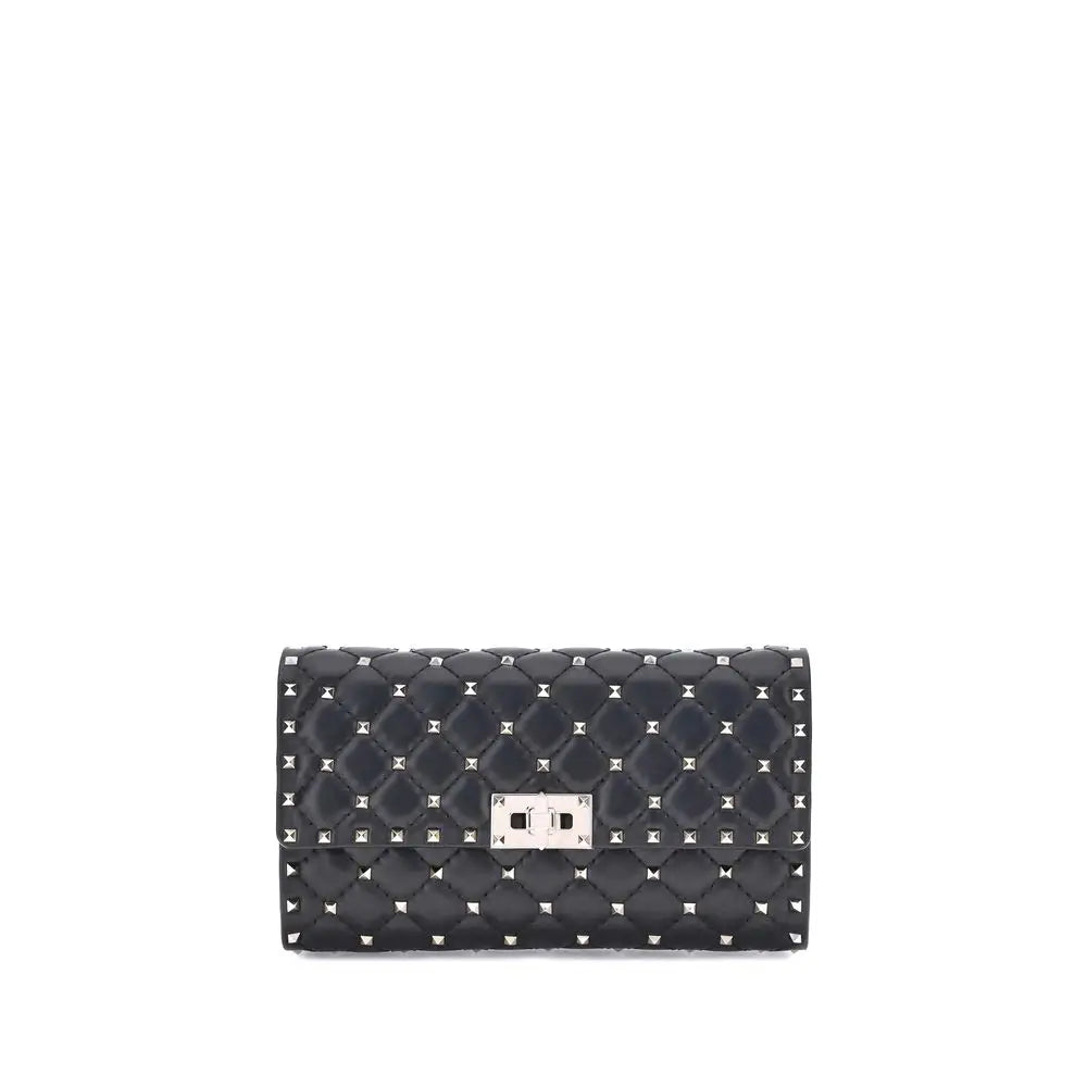 Valentino Garavani Schwarze Lammleder Schultertasche Ovis Aries Aries