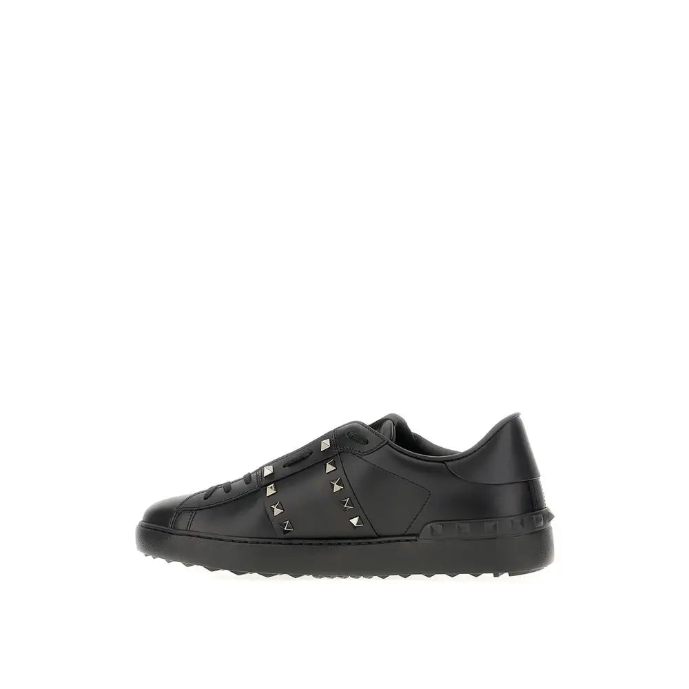Valentino Garavani Schwarze Leder Low-Top-Sneaker