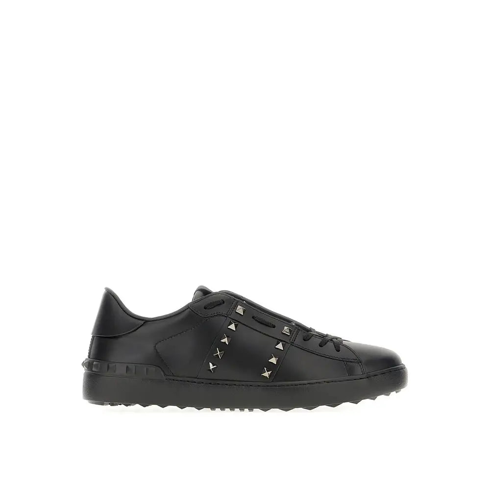 Valentino Garavani Schwarze Leder Low-Top-Sneaker