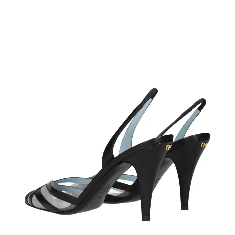 Valentino Garavani Schwarze Lederpumps