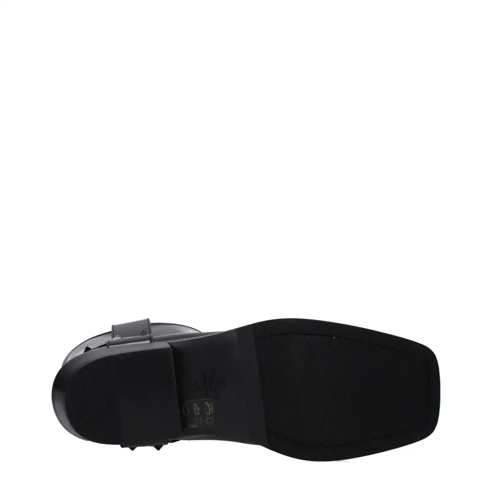 Valentino Garavani Schwarze Lederstiefeletten - EU41/US11