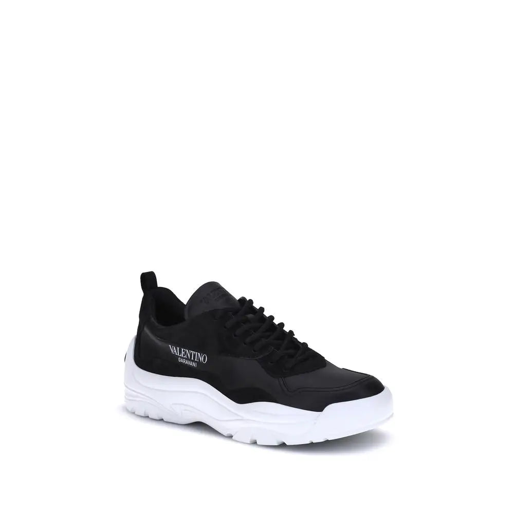 Valentino Garavani Schwarze Sneakers aus Kalbsleder Bos Taurus - EU39.5/US6.5