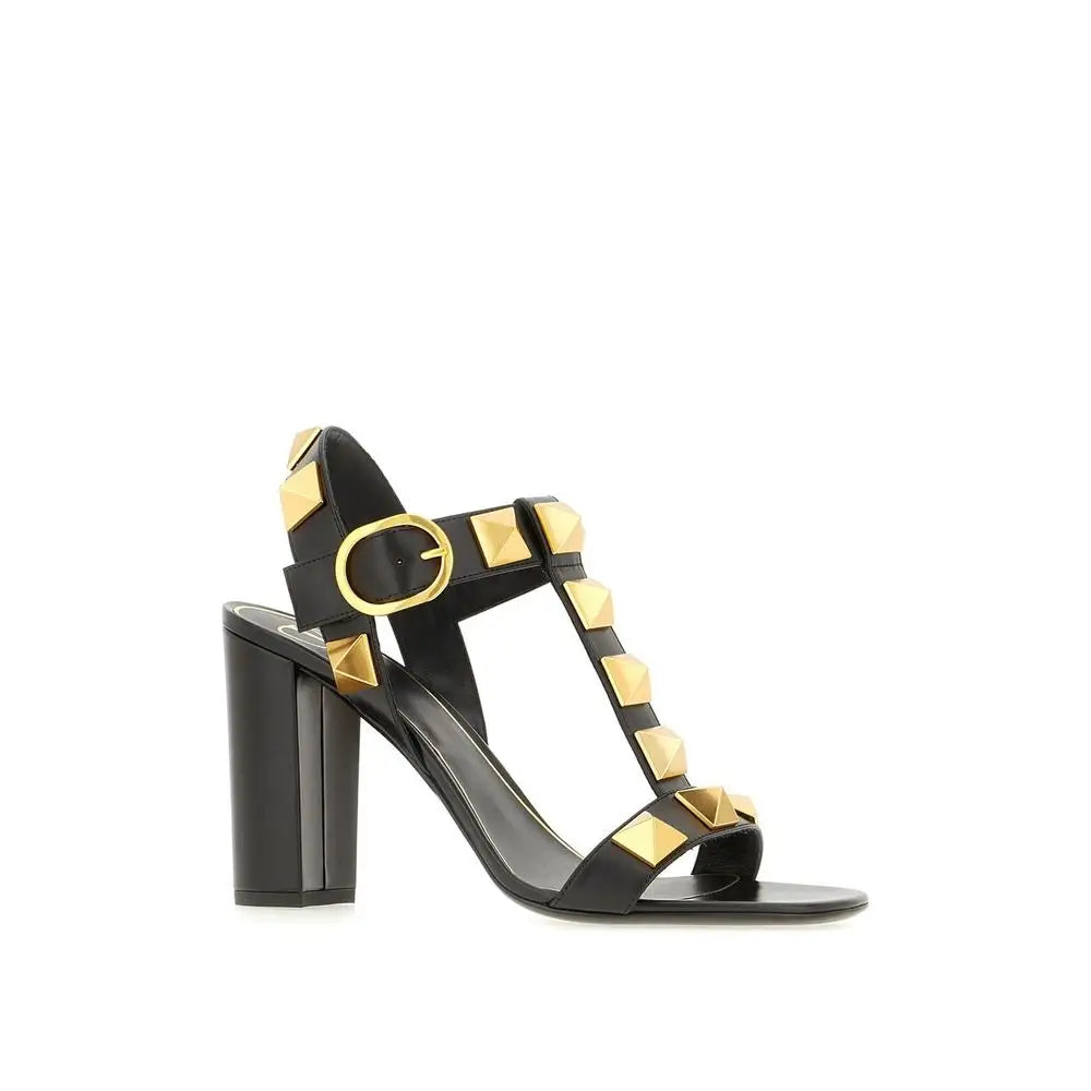 Valentino Garavani Schwarze Stilettosandalen aus Kalbsleder - EU36/US6
