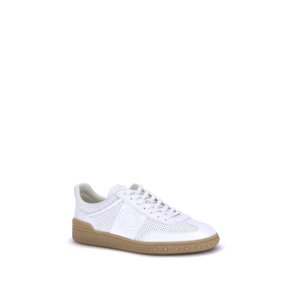 Valentino Garavani Weiße Gummisohle Sneakers mit niedrigem Schaft