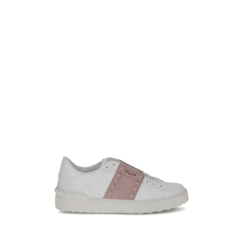 Valentino Garavani Weiße Kalbshaut Bos Taurus Sneakers mit niedrigem Schaft - EU41/US11
