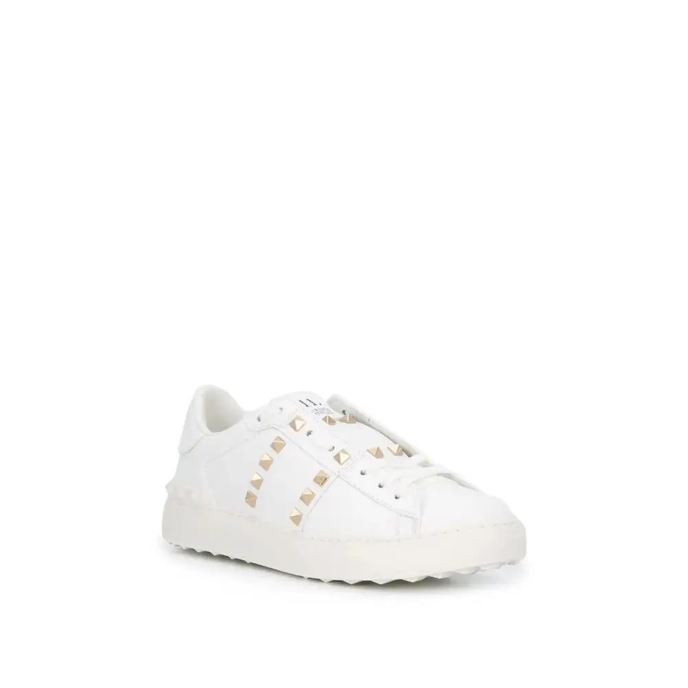 Valentino Garavani Weiße Leder Low-Top-Sneaker