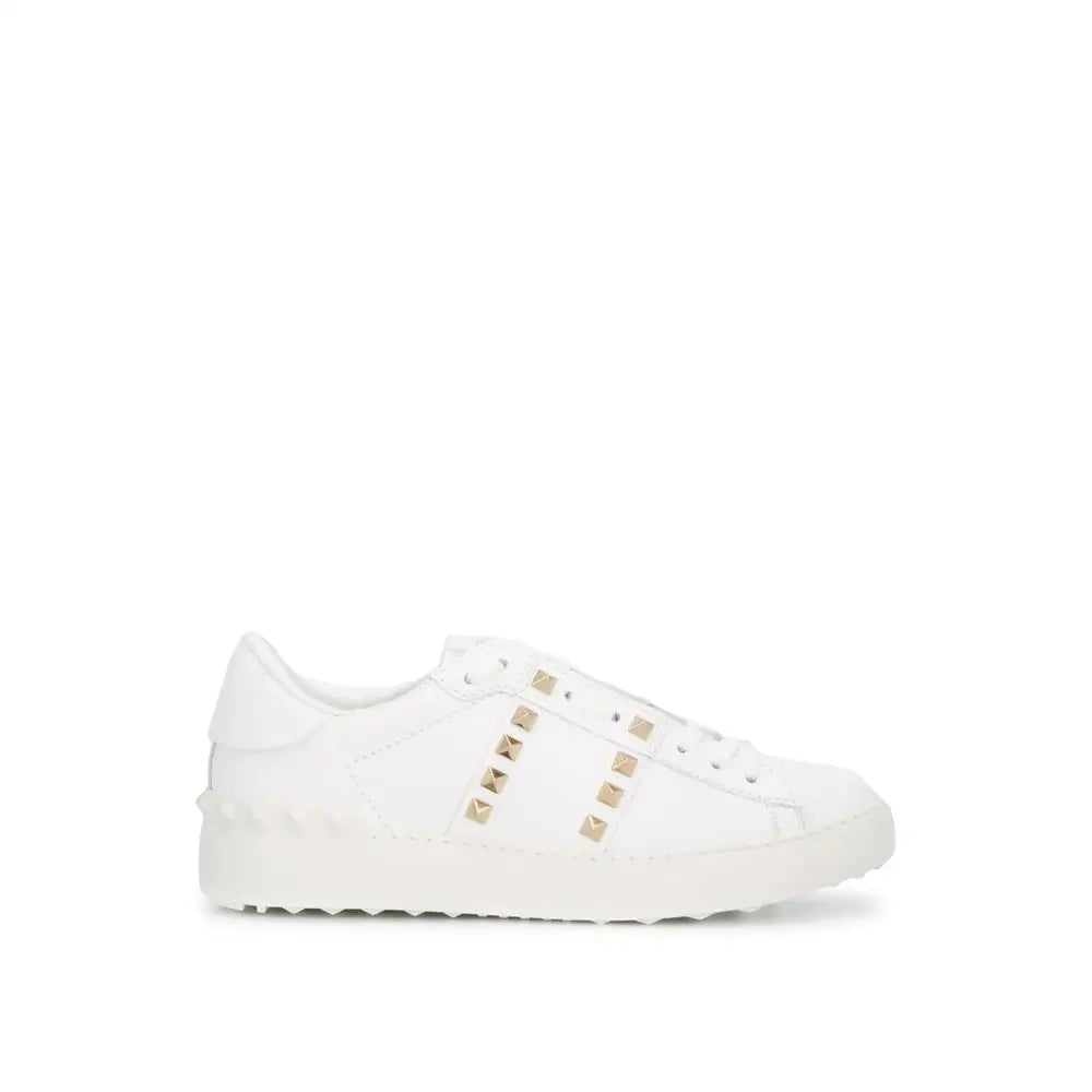 Valentino Garavani Weiße Leder Low-Top-Sneaker