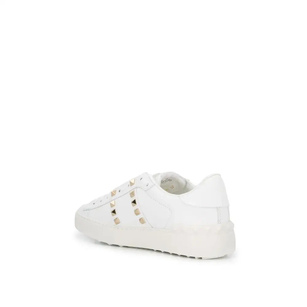 Valentino Garavani Weiße Leder Low-Top-Sneaker