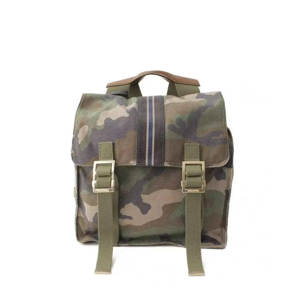 Valentino Zweifarbiger Canvas-Rucksack