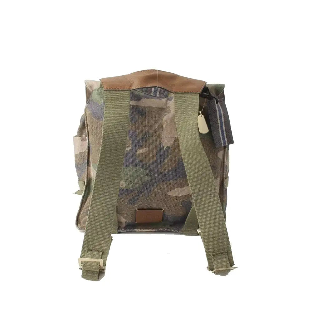 Valentino Zweifarbiger Canvas-Rucksack