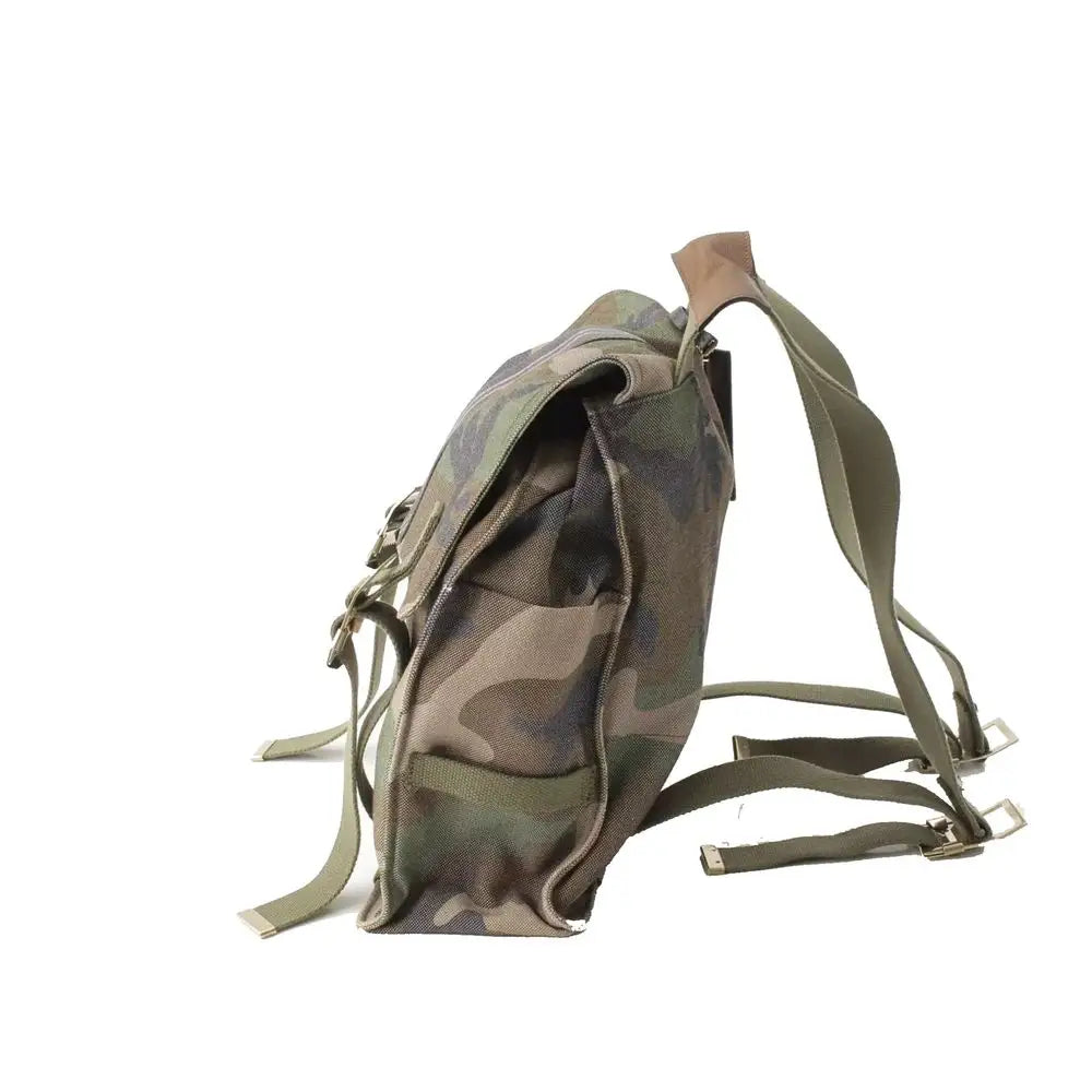 Valentino Zweifarbiger Canvas-Rucksack