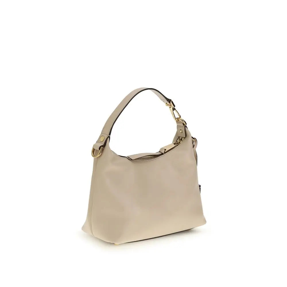 Versace Beige Calf Leather Bos Taurus Handtasche