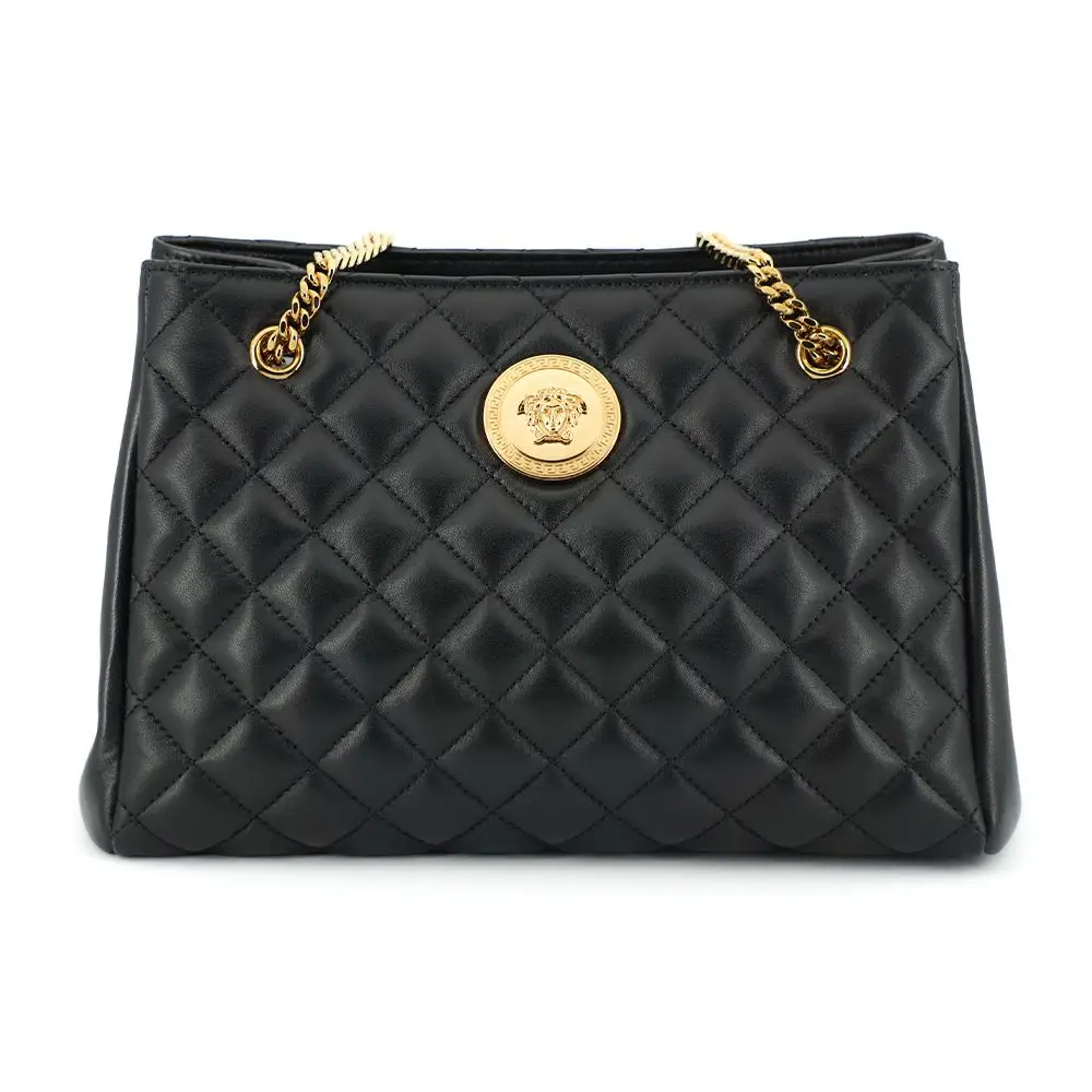 Versace Elegante gesteppte Nappaleder-Tasche