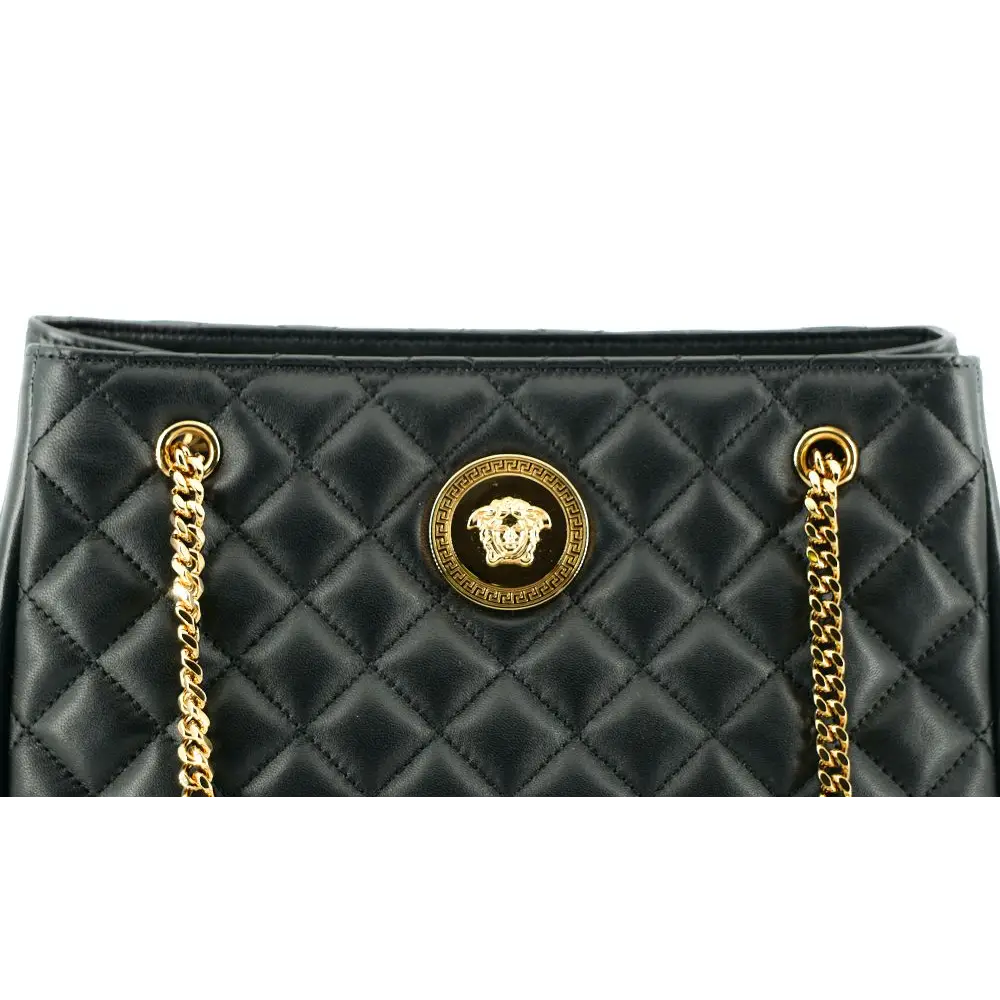Versace Elegante gesteppte Nappaleder-Tasche
