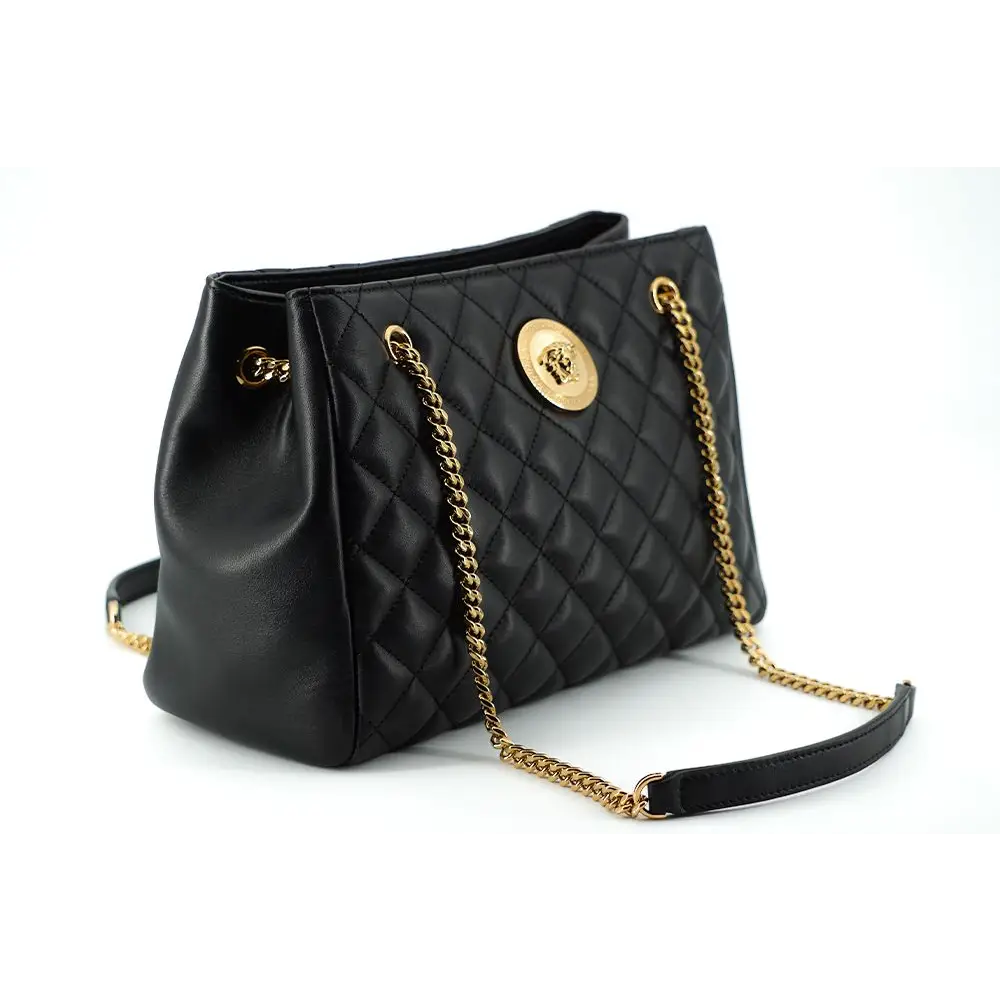 Versace Elegante gesteppte Nappaleder-Tasche