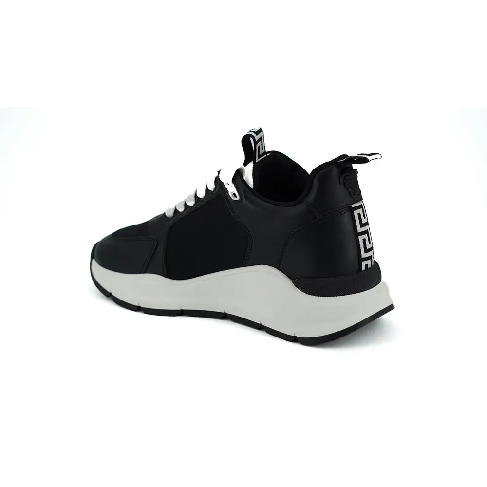 Versace Elegante monochrome Leder-Sneakers - EU36/US6