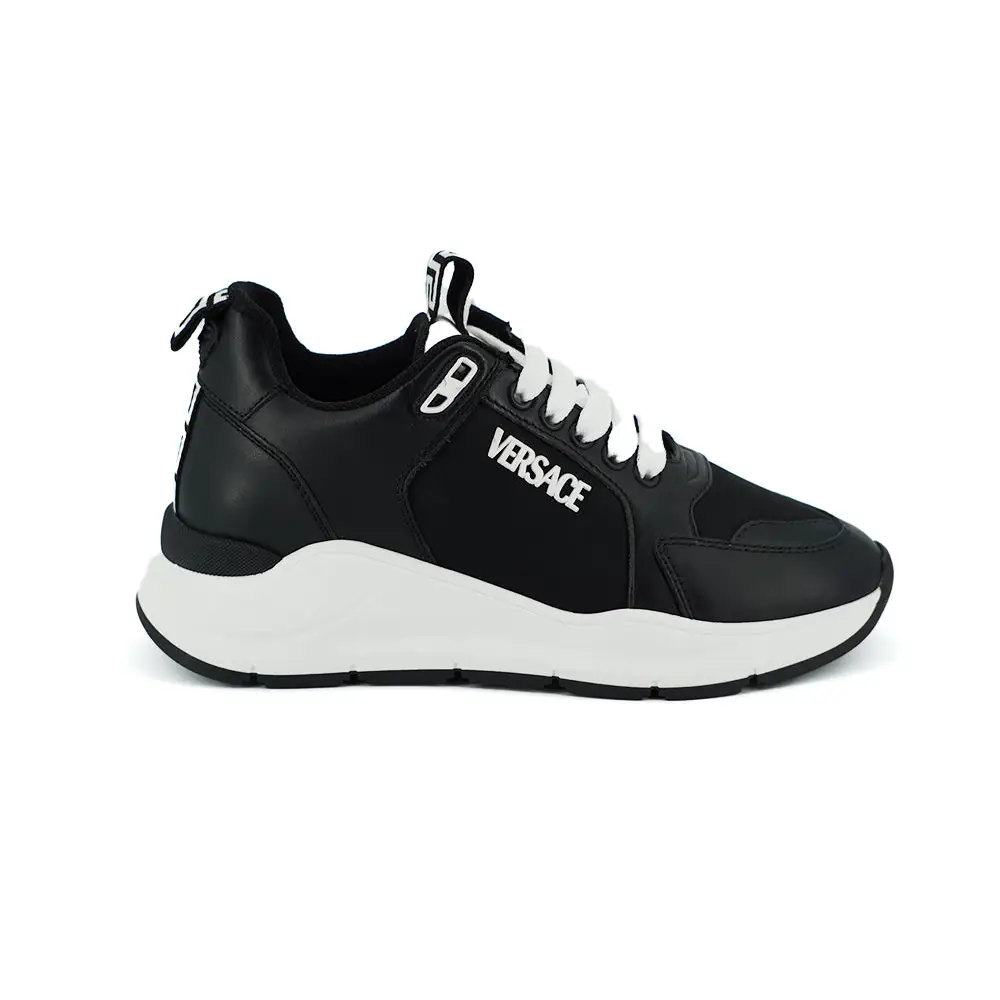 Versace Elegante monochrome Leder-Sneakers - EU36/US6