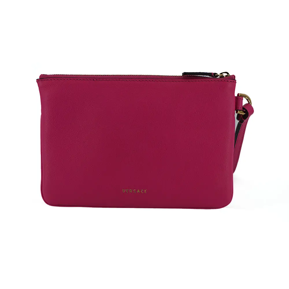 Versace Elegante rosa Lederbeutel-Clutch