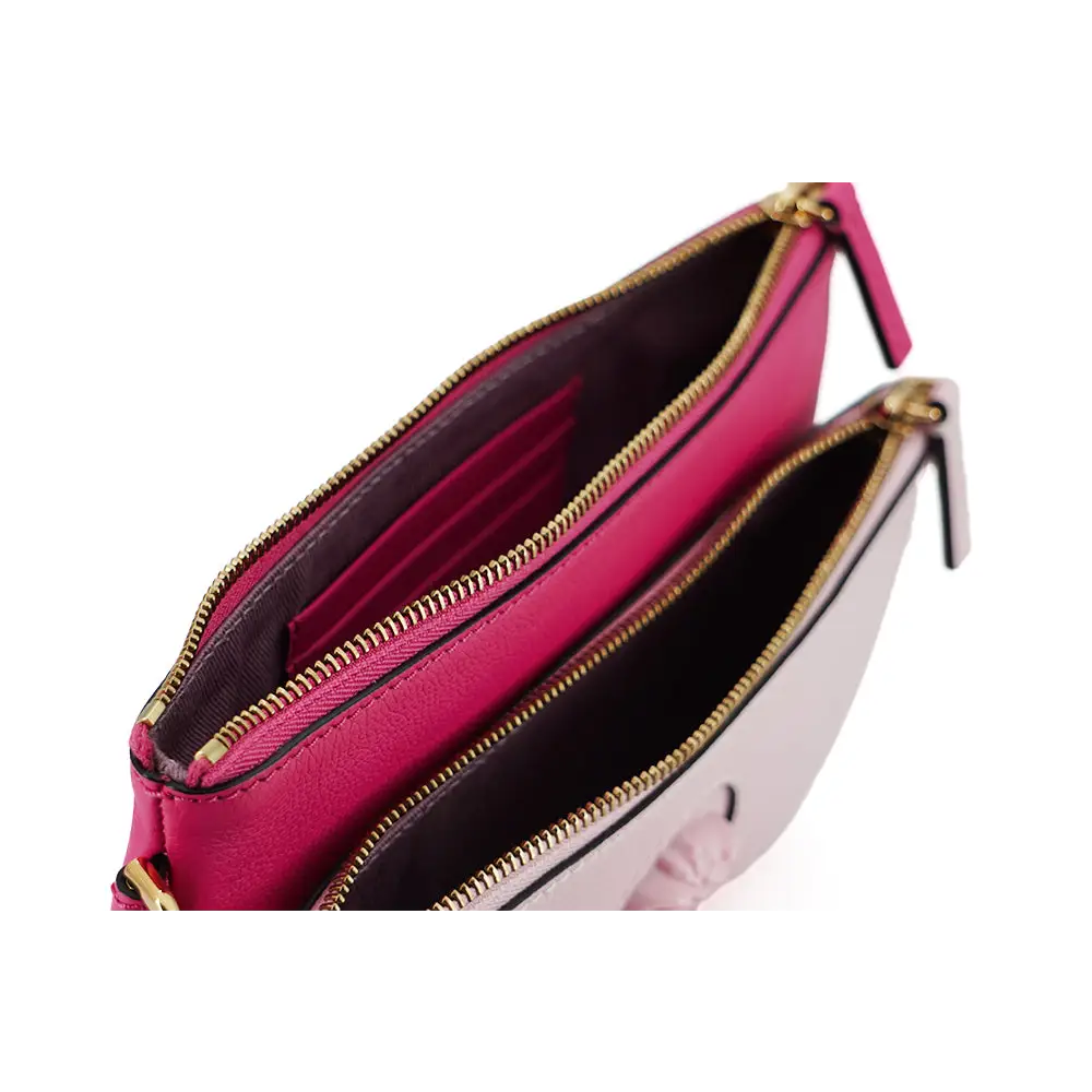 Versace Elegante rosa Lederbeutel-Clutch