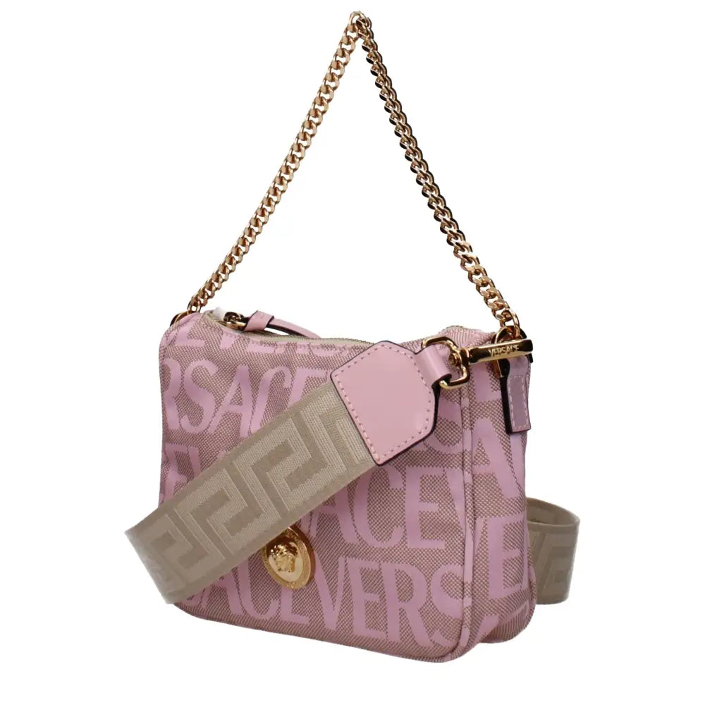 Versace Handtasche aus rosafarbenem Stoff