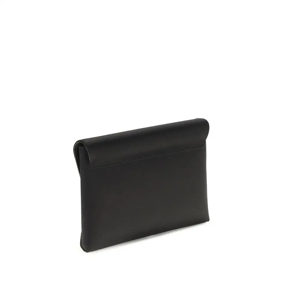 Versace Schwarze Schultertasche aus Kalbsleder Bos Taurus