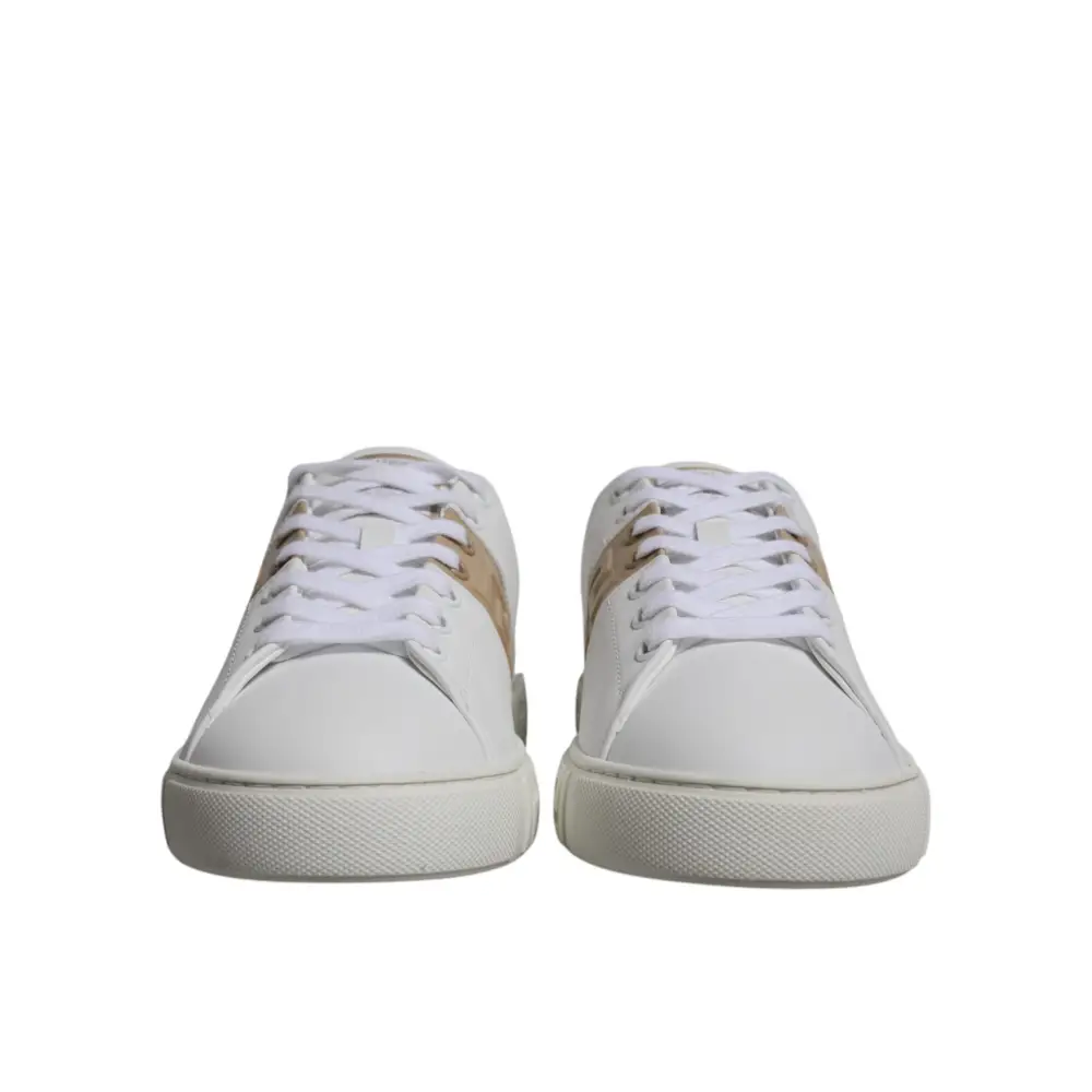 Versace Weiß Braun Greca Print TPU Low Top Männer Turnschuhe Schuhe