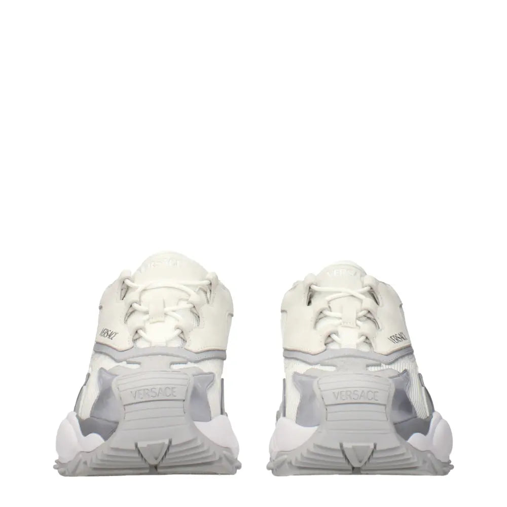 Versace Weiße Chunky Sneakers aus Stoff