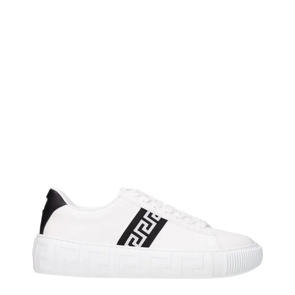 Versace Weiße Leder-Sneakers