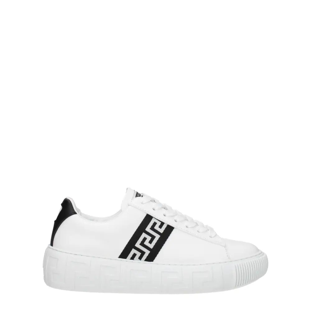 Versace Weiße Sneakers aus Leder