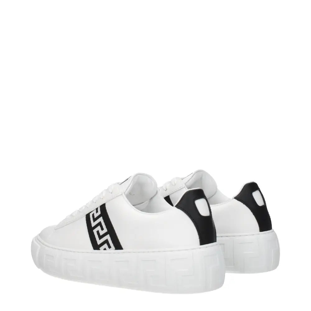 Versace Weiße Sneakers aus Leder