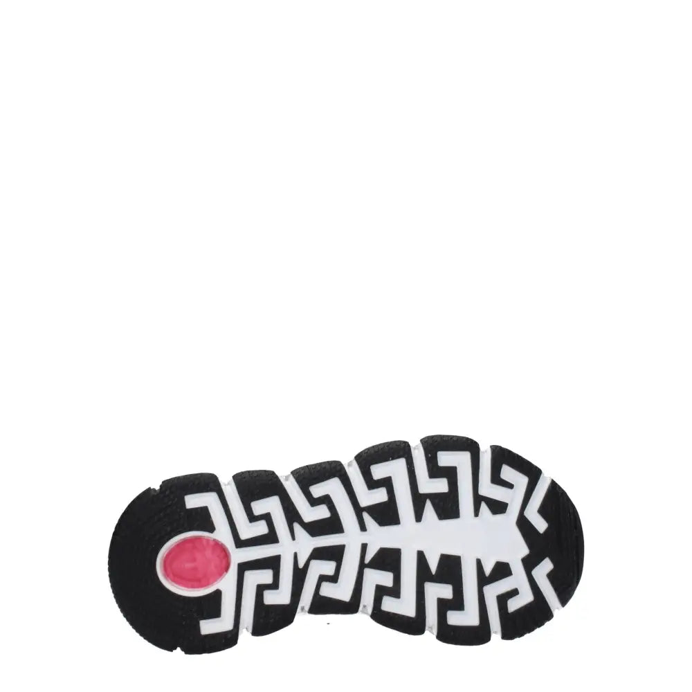 Versace Weißer Stoff Sportliche Turnschuhe